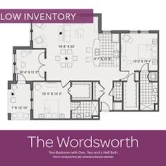The Wordsworth. 2BR+Den floorplan image