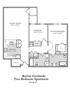 The Ravine Creekside floorplan image