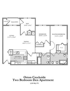 The Orton Creekside floorplan image