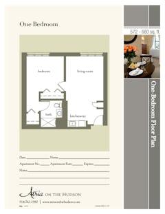 One Bedroom floorplan image