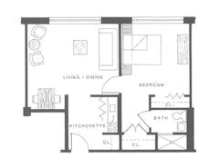 The Oxford at Center Rental Apartments floorplan image