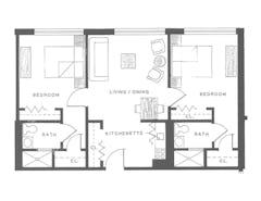 The Strawbridge at Center Rental Apartments floorplan image