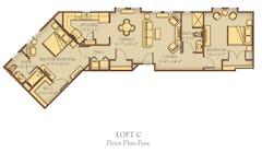 The Loft C at The Lofts floorplan image
