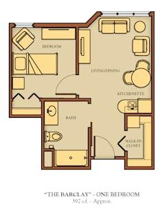 The Barclay at Llenroc floorplan image