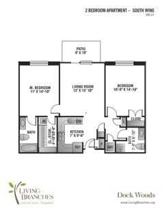 The Two Bedroom A floorplan image