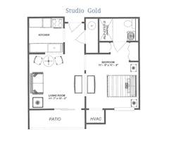 The Studio Gold floorplan image
