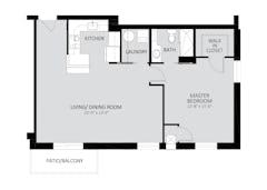 The Independence II Contemporary floorplan image