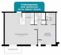 The Independence I Contemporary floorplan image