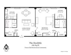 The Doolittle floorplan image