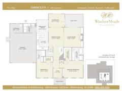Yarmouth I Sunroom floorplan image