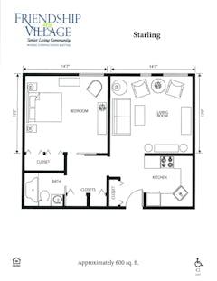 The Starling floorplan image