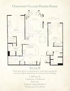 The Style B floorplan image