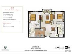 The Cypress 3 floorplan image