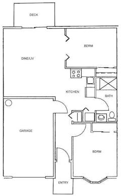The Cottage B floorplan image