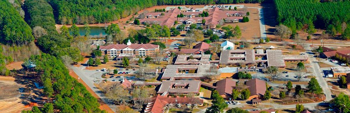 The Oaks of Orangeburg community aerial view 