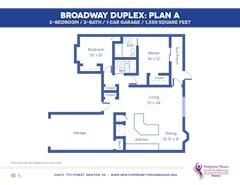 The Broadway Duplex - Plan A floorplan image