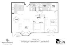 The Windridge (1250 sqft) floorplan image