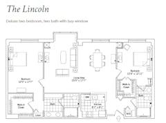 The Lincoln floorplan image