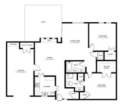 The Two Bedroom Duplex (1,092 sqft) floorplan image