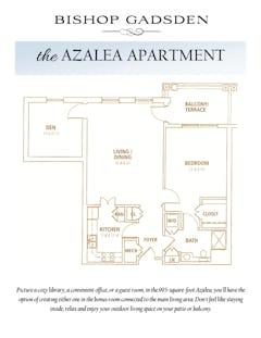 The Azalea floorplan image