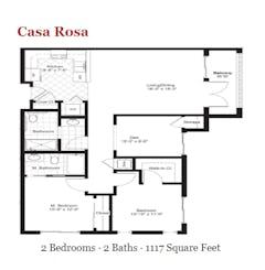 The Casa Rosa floorplan image