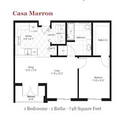 The Casa Marron floorplan image